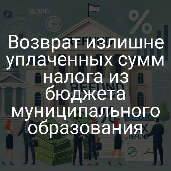 Возврат излишне уплаченных сумм налога из бюджета муниципального образования