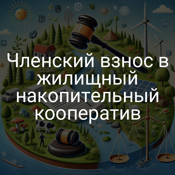 Членский взнос в жилищный накопительный кооператив