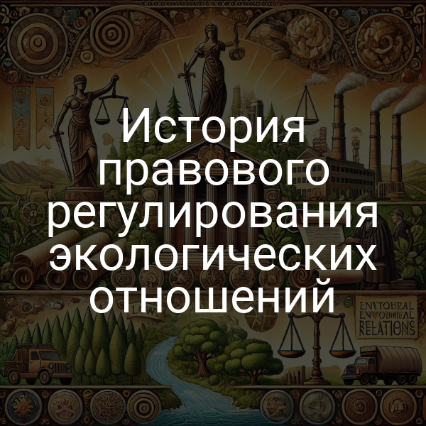 История правового регулирования экологических отношений