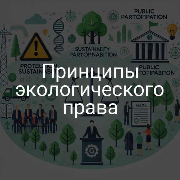 Принципы экологического права