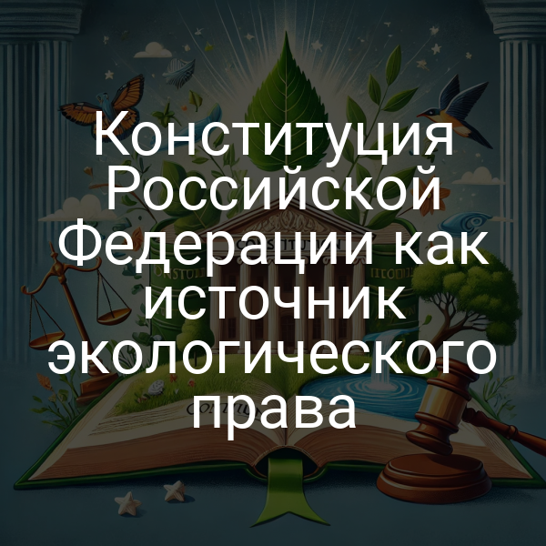 Конституция Российской Федерации как источник экологического права