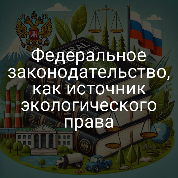 Федеральное законодательство, как источник экологического права