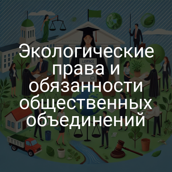 Экологические права и обязанности общественных объединений