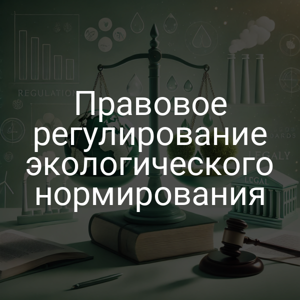 Правовое регулирование экологического нормирования