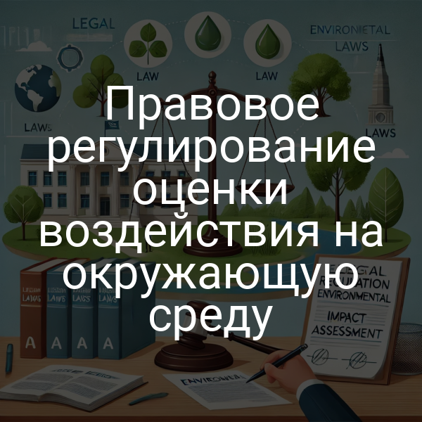 Правовое регулирование оценки воздействия на окружающую среду