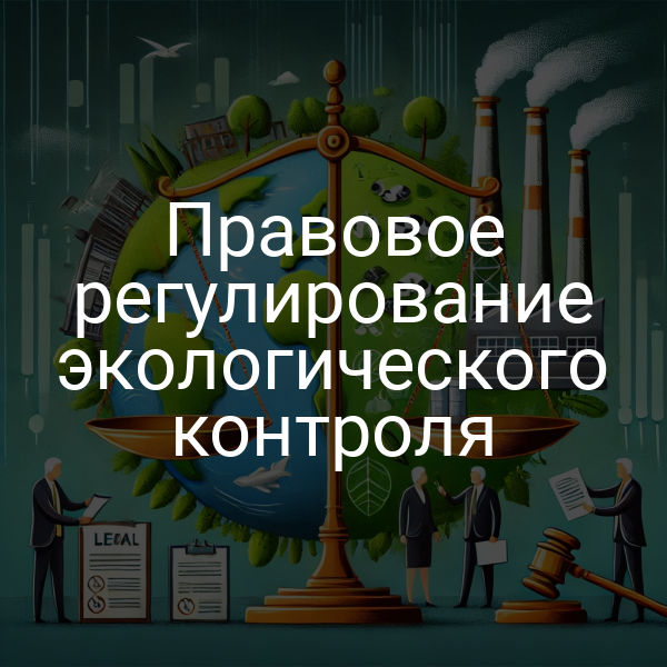 Правовое регулирование экологического контроля