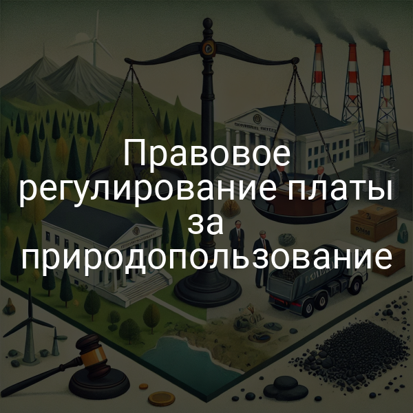 Правовое регулирование платы за природопользование 