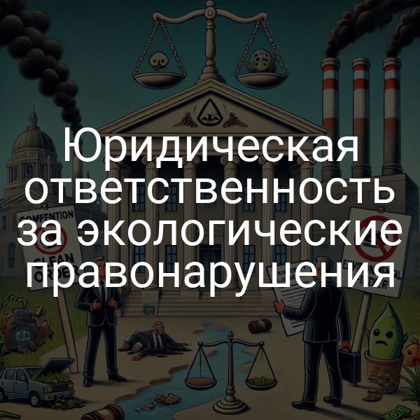 Юридическая ответственность за экологические правонарушения