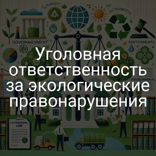Уголовная ответственность за экологические правонарушения