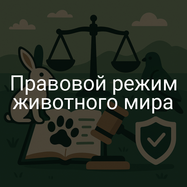 Правовой режим животного мира