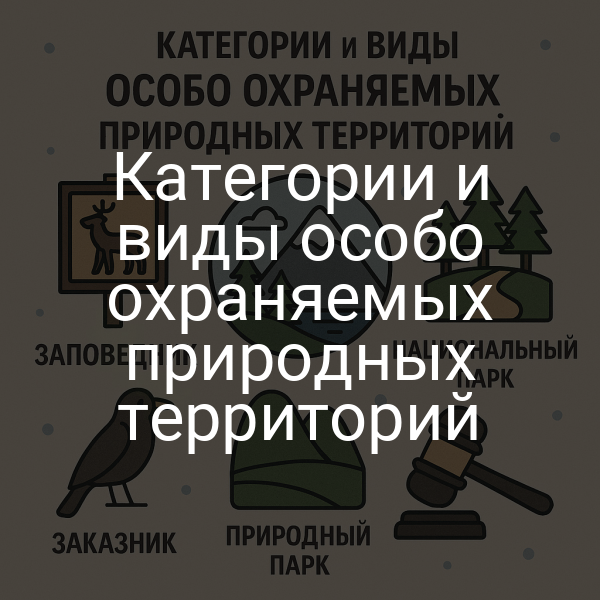 Категории и виды особо охраняемых природных территорий