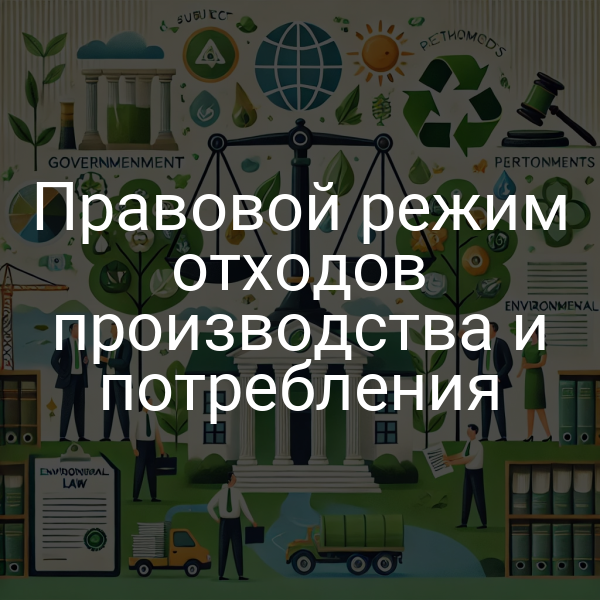 Правовой режим отходов производства и потребления
