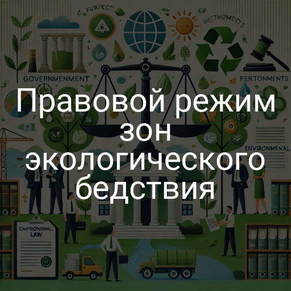 Правовой режим зон экологического бедствия