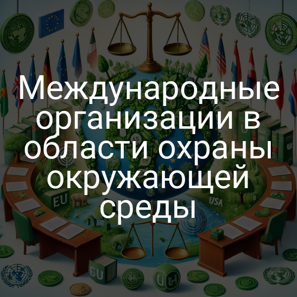 Международные организации в области охраны окружающей среды