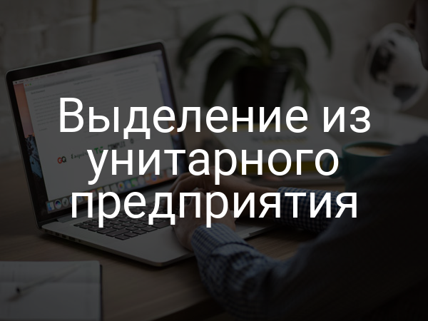 Выделение из унитарного предприятия