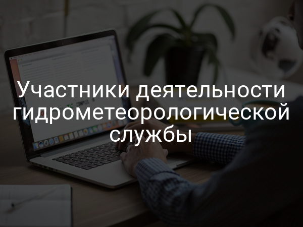 Участники деятельности гидрометеорологической службы