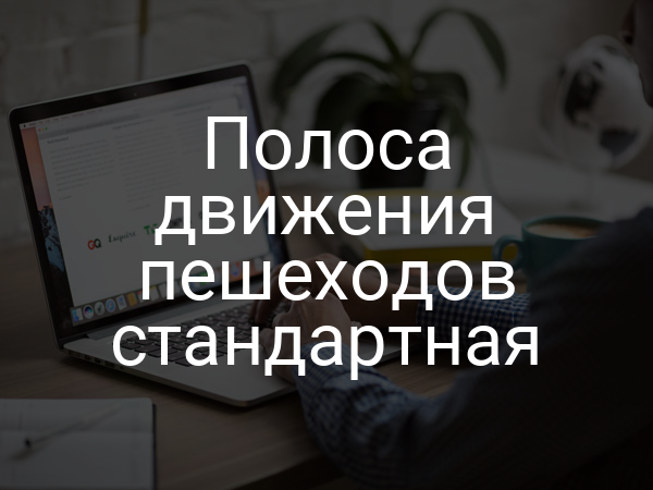 Полоса движения пешеходов стандартная