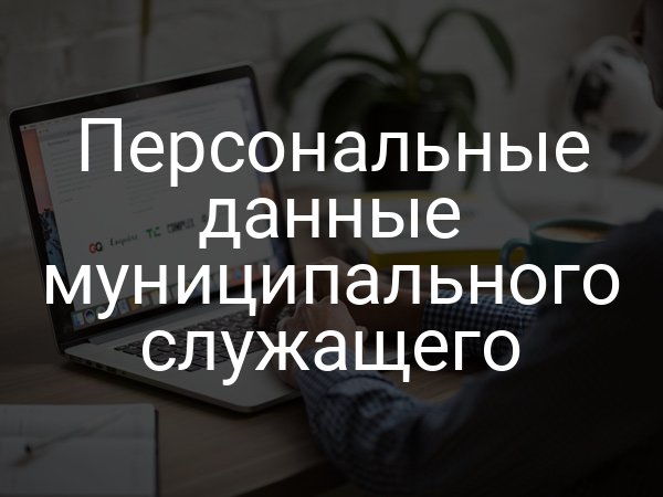 Персональные данные муниципального служащего