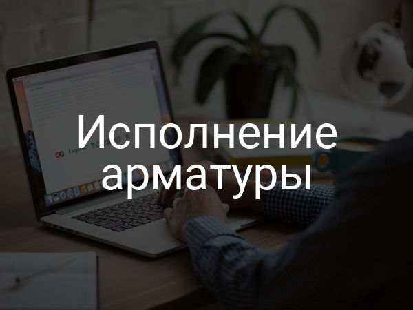 Исполнение арматуры