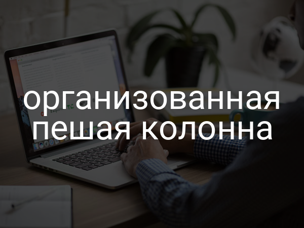 Организованная пешая колонна