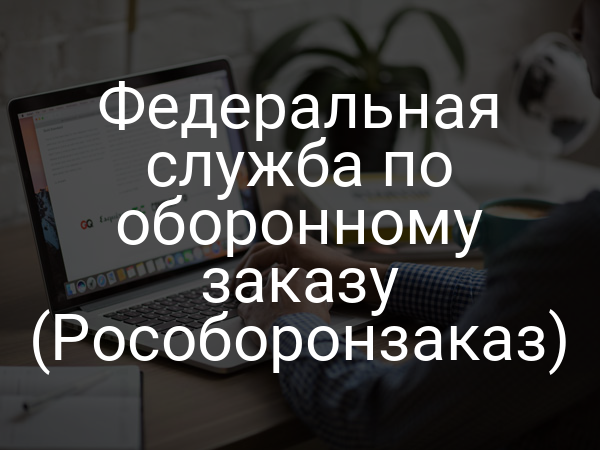 Федеральная служба по оборонному заказу (Рособоронзаказ)