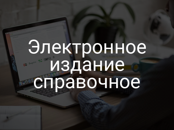 Электронное издание справочное