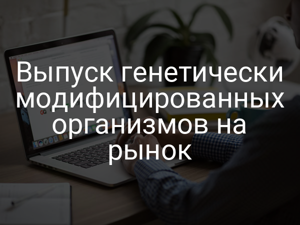 Выпуск генетически модифицированных организмов на рынок