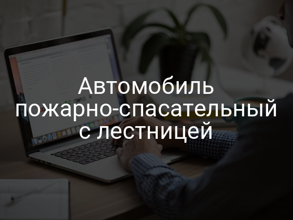 Автомобиль пожарно-спасательный с лестницей