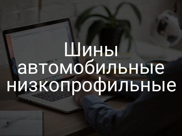 Шины автомобильные низкопрофильные