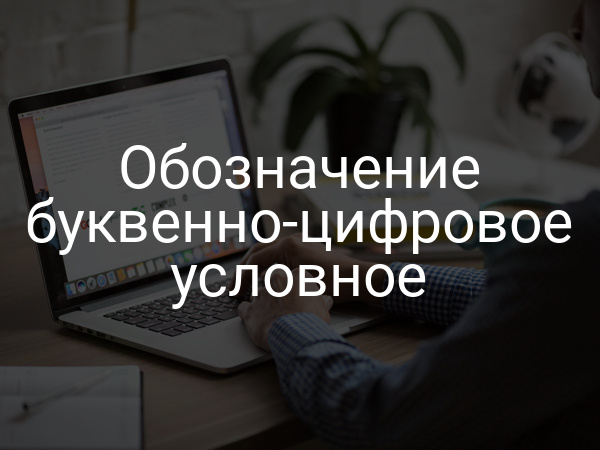 Обозначение буквенно-цифровое условное