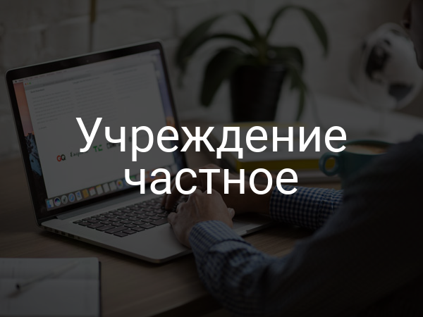 Учреждение частное