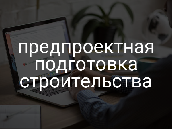 Предпроектная подготовка строительства