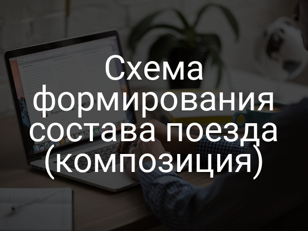 Схема формирования состава поезда (композиция)