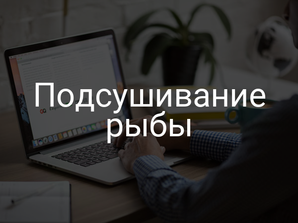 Подсушивание рыбы