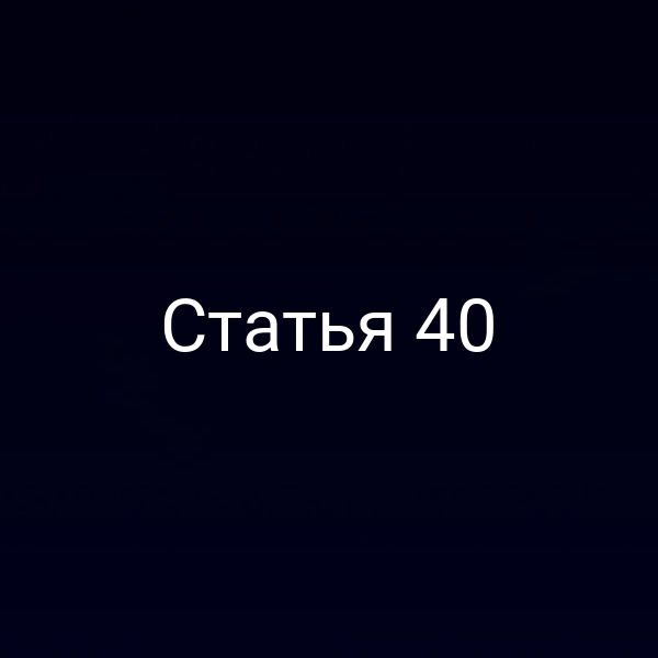 Статья 40