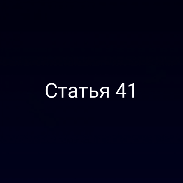 Статья 41