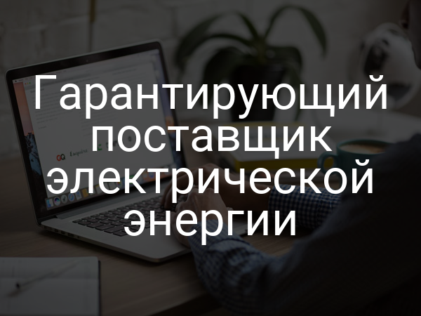 Гарантирующий поставщик электрической энергии