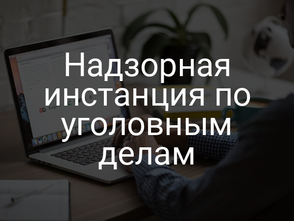 Надзорная инстанция по уголовным делам
