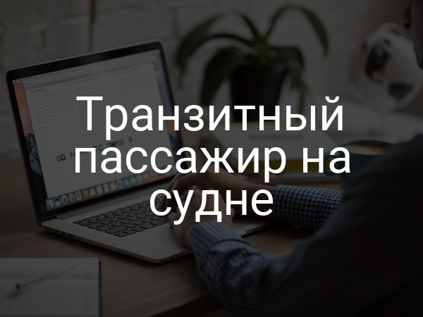 Транзитный пассажир на судне