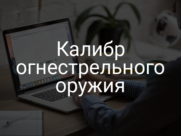 Калибр огнестрельного оружия