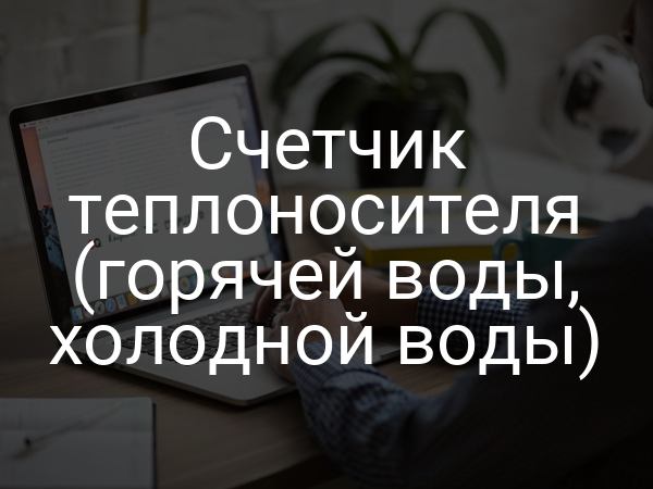 Счетчик теплоносителя (горячей воды, холодной воды)