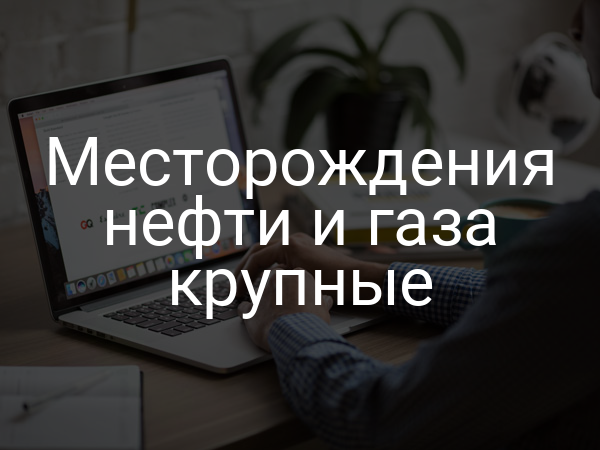 Месторождения нефти и газа крупные
