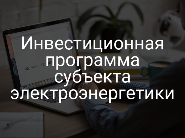 Инвестиционная программа субъекта электроэнергетики