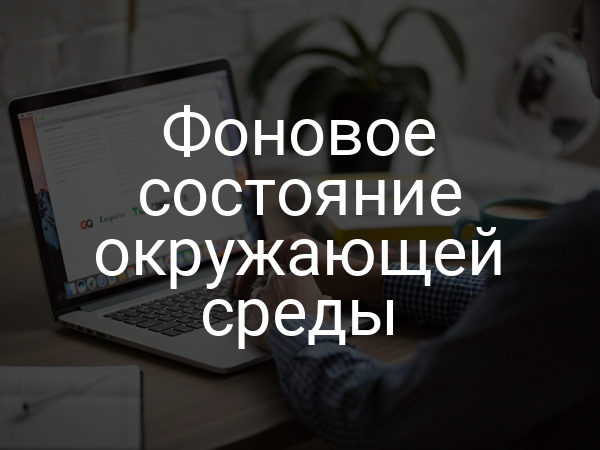 Фоновое состояние окружающей среды
