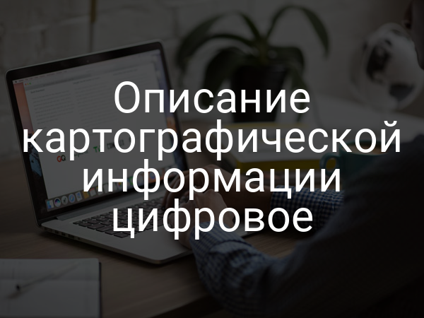 Описание картографической информации цифровое
