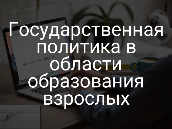 Государственная политика в области образования взрослых