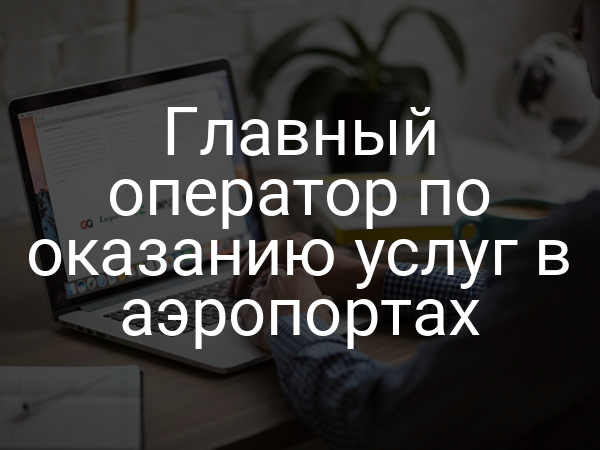 Главный оператор по оказанию услуг в аэропортах