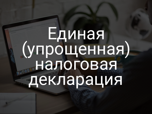 Единая (упрощенная) налоговая декларация