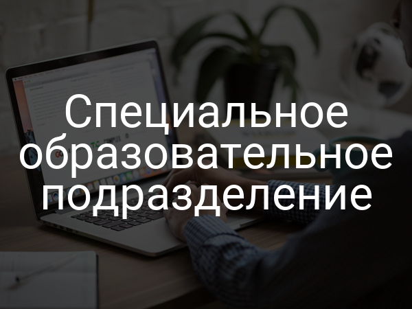 Специальное образовательное подразделение