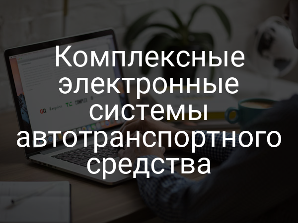 Комплексные электронные системы автотранспортного средства